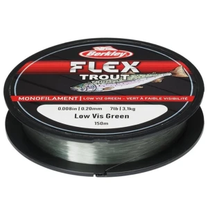 Fir Monofilament Berkley Flex Trout, Low Vis Green, 150m, 0.22mm, 3.65kg