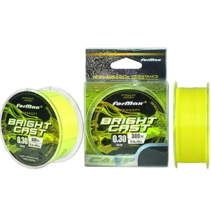 Fir Monofilament FORMAX Bright Cast, Yellow Fluo, 10.30kg, 0.28mm, 300m