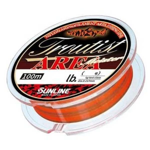 Fir Monofilament Sunline Troutist Area Meister Portocaliu, 3.5lbs/1.6kg, 0.138mm, 100m