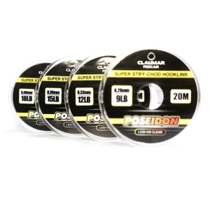 Fir Monofilament Claumar Poseidon Pentru Legat Carlige Super Stiff 20m 18lb 0.40mm