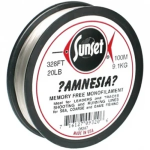 Fir Monofilament Sunset Amnesia Clear, 30lb/13.6kg, 100m