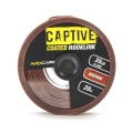 Fir Textil Cu Camasa Avid Carp Captive Coated Hooklink 20m 0.62mm 15.9kg  Maro