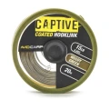 Fir Textil Cu Camasa Avid Carp Captive Coated Hooklink, 20m 0.62mm 15.9kg Weedy Green