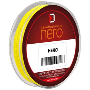 Fir Textil Delphin Hero 4 Galben Fluo, 0.16mm, 10.00kg, 15m