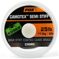 Fir Textil Fox Edges Camotex Semi-stiff, 11.34kg-35lbs, 20m