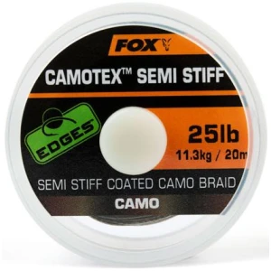 Fir Textil Fox Edges Camotex Semi-stiff, 11.34kg-35lbs, 20m