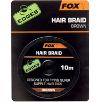 Fir Textil Fox Edges Hair Braid, Brown, 10m