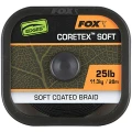 Fir Textil cu Camasa Fox Naturals Coretex Soft, Verde Inchis, 20m, 25lb/11.3kg Fir Textil cu Camasa Fox Naturals Coretex Soft, Verde Inchis, 20m, 25lb/11.3kg