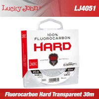 Fir Fluorocarbon Lucky John Hard Transparent 30m 0.18mm 2.6kg
