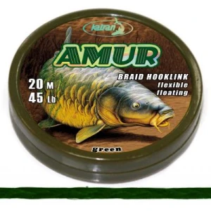 Katran Braided Hook Links Amur 15lb 20 M/15lb/20 M/green