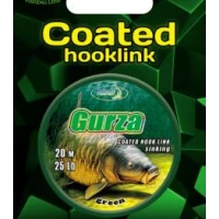KATRAN Coated braided hook links GURZA 15Lb 20 M/15Lb/20 M/green