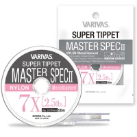 FIR MONOFILAMENT FLY VARIVAS SUPER  TIPPET MASTER SPEC ll NYLON 7X 50m 0.104mm 2.5lb FIR MONOFILAMENT FLY VARIVAS SUPER  TIPPET MASTER SPEC ll NYLON 7X 50m 0.104mm 2.5lb