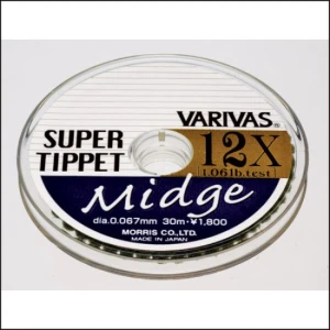 Fir Monofilament Varivas Super Tippet Midge 10x 30m