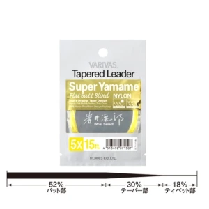 Inaintas Monofilament Varivas Fly Tapered Flat Butt 8x 12ft/3.66m