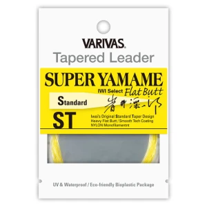 Inaintas Conic Varivas Fly Tapered Leader Super Yamame Flat Butt St 15ft/4.57m 5x Flash Yellow