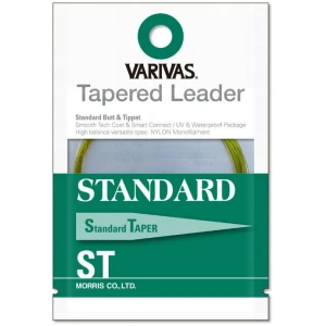 Inaintas Varivas Fly Tapered Leader Standard 4x9ft, 0.165mm-0.51mm, 10.96m, 7buc/pac