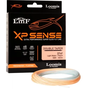 SNUR LMF XP SENSE FLY LINE-DOUBLE TAPER DT5F / FT100-30.5m / LIGHT WATER / PEACH SNUR LMF XP SENSE FLY LINE-DOUBLE TAPER DT5F / FT100-30.5m / LIGHT WATER / PEACH