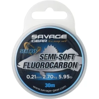 Fir Fluorocarbon Savage Gear Semi Soft Sea Bass 0.21mm, 30m, 2.7kg, Transparent