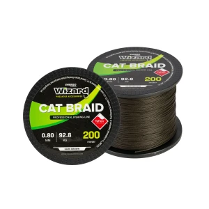 FIR WIZARD CAT BRAIDED LINE DARK BROWN 200M  1.00mm 104.5kg FIR WIZARD CAT BRAIDED LINE DARK BROWN 200M  1.00mm 104.5kg