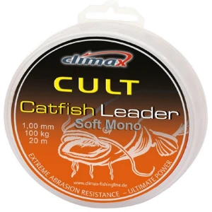 Fir Monofilament Climax Cult Catfish Soft Mono Leader 50m 1.00mm 54kg