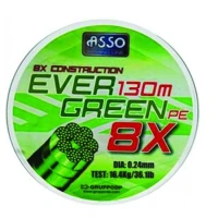 Fir ASSO Evergreen PE 8X Verde 0.58mm 130m 81.80 kg Fir ASSO Evergreen PE 8X Verde 0.58mm 130m 81.80 kg