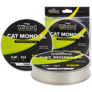 Fir monofilament energo team wizard cat mono xl catfish transparent, 0.35mm, 17.95kg, 1000m