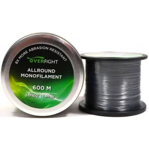 Fir Monofilament OVERFIGHT Allround Gri, 600m, 0.55mm, 40lbs/18.20kg Fir Monofilament OVERFIGHT Allround Gri, 600m, 0.55mm, 40lbs/18.20kg
