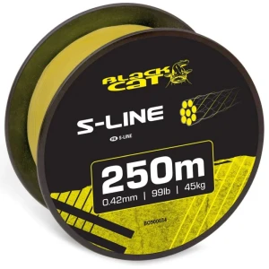 Fir Textil BLACK CAT S-Line Yellow, 250m, 0.42mm, 45kg/99lb