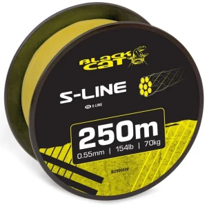 Fir Textil BLACK CAT S-Line Yellow, 250m, 0.55mm, 70kg/154lb