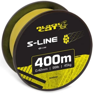 Fir Textil BLACK CAT S-Line Yellow, 400m, 0.42mm, 45kg/99lb