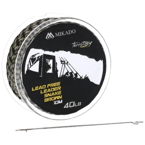Fir Textil Lead Free Leader Snake Brown 40lb 10m