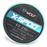 Textil Spod Wolf X-SPOD EX-250 SPOD & MARKER BRAID 0.23mm - BLUE 25lb/300m