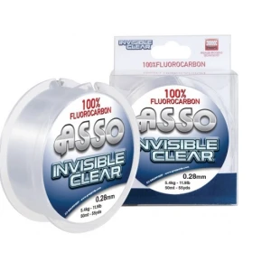Fir Asso Fluorocarbon Invisible Clear 0.11mm 50m