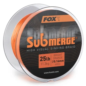 Fir Textil Scufundator Fox Submerge Bright Orange Sinking Braid 600m, 0.16mm, 25lb