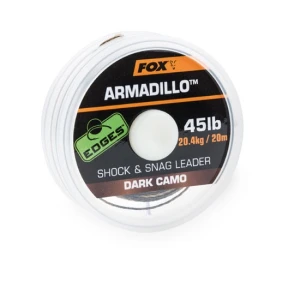 Fir Textil Fox Armadillo Shock And Snag Leader Dark Camo 30lb 20mt