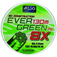 Fir ASSO Evergreen PE 8X Verde 0.15mm 130m