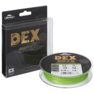 Fir Berkley Dex Braid X8, Chartreuse, 12.9kg, 0.14mm, 150m