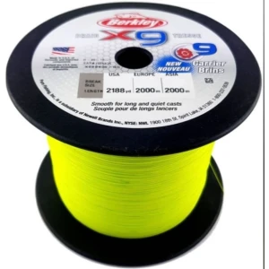 Fir Textil Berkley Superline X9 Fluo Green, 2000m, 0.06mm, 6.40kg