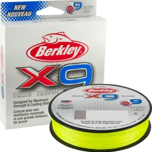 Fir Textil Berkley Superline X9 Fluo Green, 200m, 0.43mm, 59.70kg