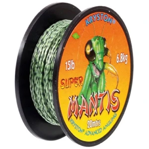 Fir Textil Cu Camasa Kryston Super Mantis Coated Braid, Weed Green, 20m, 25lbs
