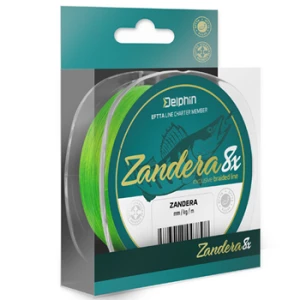 Fir Textil Delphin Zandera 8 Verde Fluo 0.18mm, 14.6kg, 150m