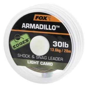 Fir Textil Fox Armadillo Shock And Snag Leader Light Camo 20m 65lbs 29.5kg