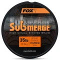 Fir Textil Fox Submerge Sinking Braid, Orange, 29.5kg, 65lbs, 0.38mm, 300m