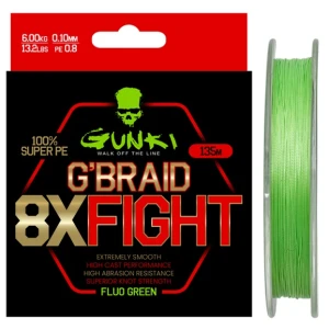 Fir Textil GUNKI G Braid 8X Fighting, 7.7kg, 0.13mm, 135m
