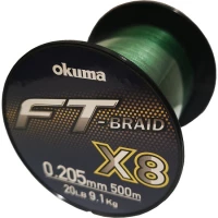 Fir Textil Okuma Ft Braid X8 Green 500m 0.26mm 13.60kg