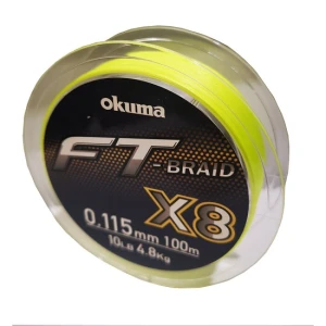 Fir Textil Okuma Ft Braid X8 Yellow 100m 0.11mm 4.8kg