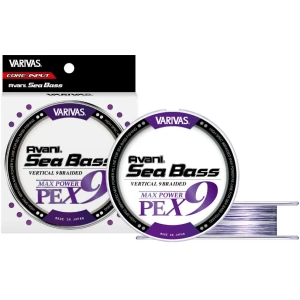 Fir Textil Varivas Avani Sea Bass Max Power PE X9, White Purple, 33lbs, 1.5mm, 150m Fir Textil Varivas Avani Sea Bass Max Power PE X9, White Purple, 33lbs, 1.5mm, 150m