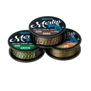 Fir Textil Kryston Merlin Fast Sinking Gravel Brown 15lb 20m