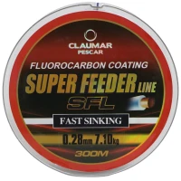 Fir Monofilament Claumar Super Feeder Line Sfl , 0.25mm, 5.40kg, 300m