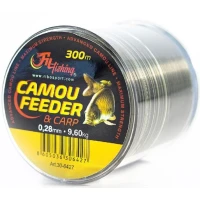 Fir Monofilament Filfishing Camo Feeder, 6.70kg, 0.22mm, 300m Fir Monofilament Filfishing Camo Feeder, 6.70kg, 0.22mm, 300m